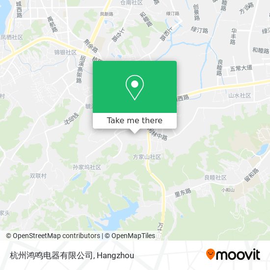 杭州鸿鸣电器有限公司 map