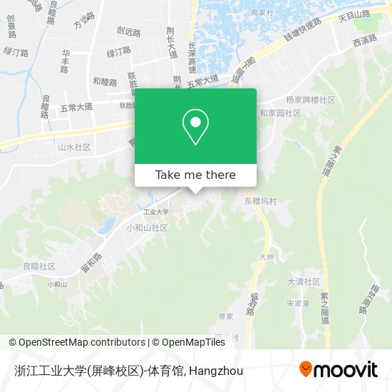 浙江工业大学(屏峰校区)-体育馆 map
