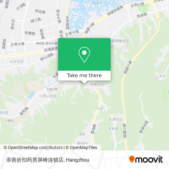 亲善折扣药房屏峰连锁店 map