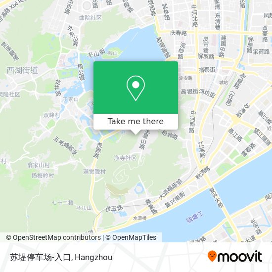 苏堤停车场-入口 map