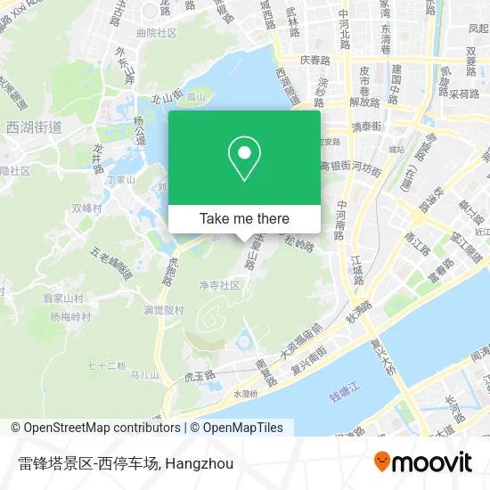 雷锋塔景区-西停车场 map