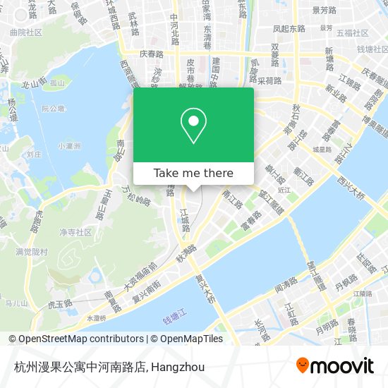 杭州漫果公寓中河南路店 map
