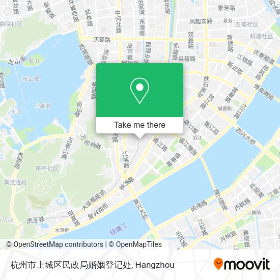 杭州市上城区民政局婚姻登记处 map