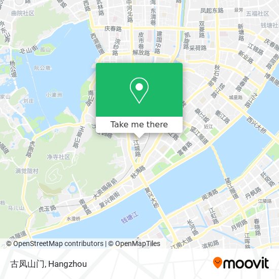 古凤山门 map