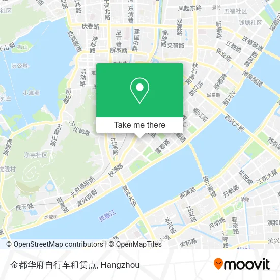 金都华府自行车租赁点 map