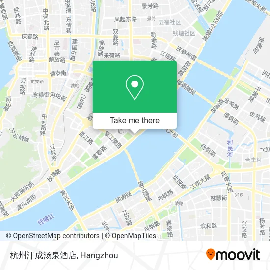 杭州汗成汤泉酒店 map