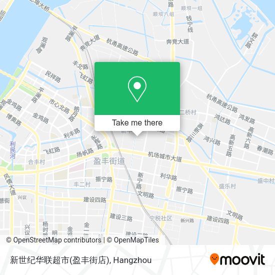 新世纪华联超市(盈丰街店) map