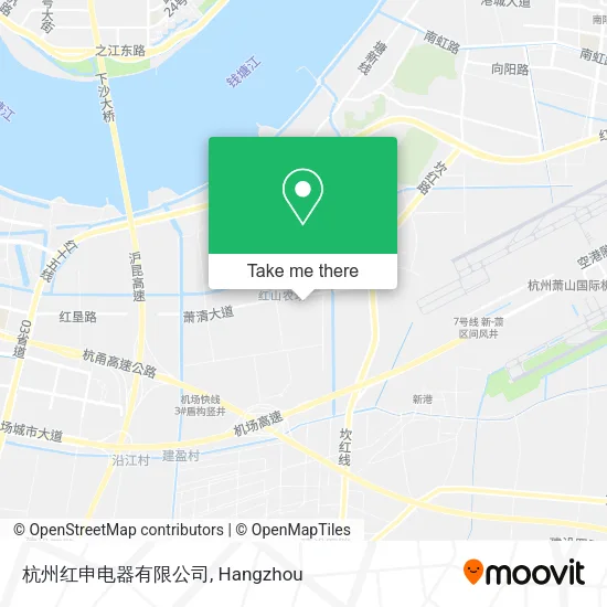 杭州红申电器有限公司 map