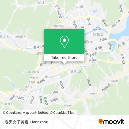春天女子美容 map