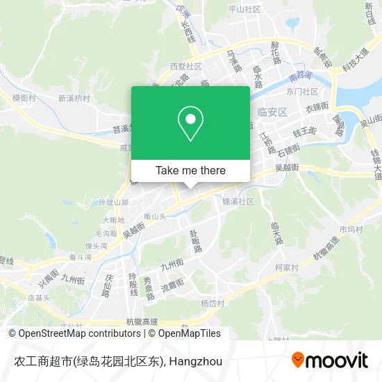 农工商超市(绿岛花园北区东) map