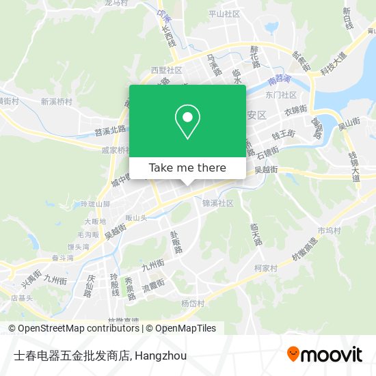 士春电器五金批发商店 map