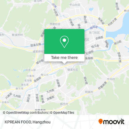 KPREAN FOOD map