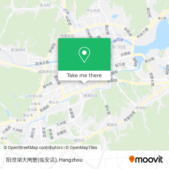 阳澄湖大闸蟹(临安店) map