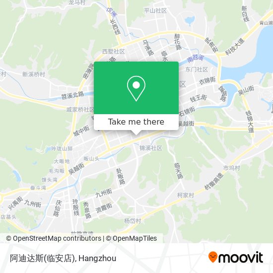 阿迪达斯(临安店) map