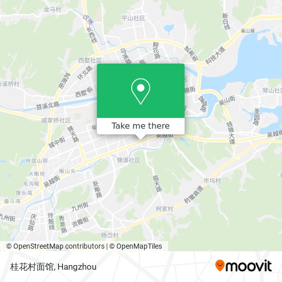 桂花村面馆 map