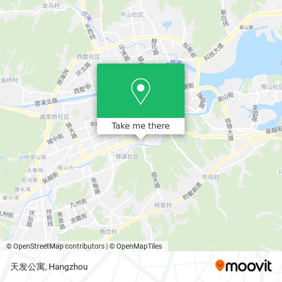 天发公寓 map
