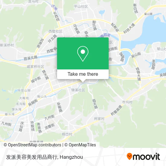 发派美容美发用品商行 map