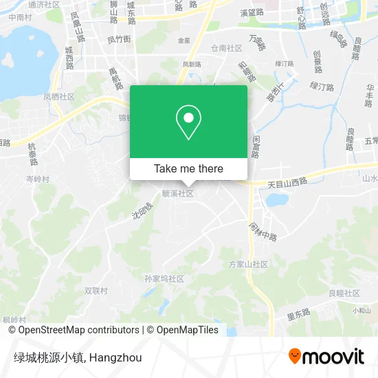 绿城桃源小镇 map