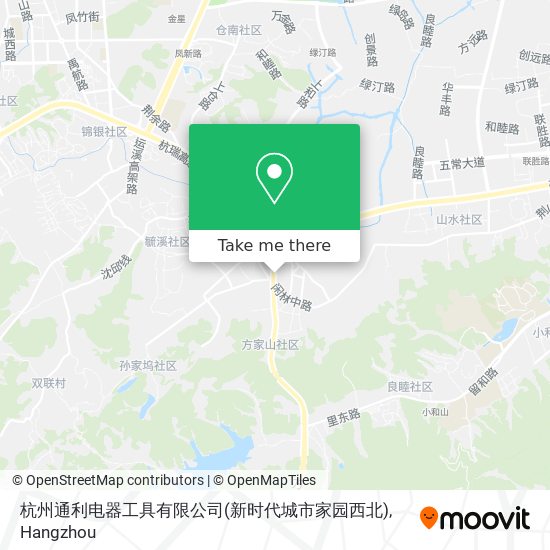 杭州通利电器工具有限公司(新时代城市家园西北) map