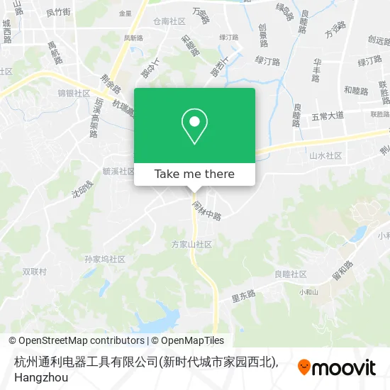 杭州通利电器工具有限公司(新时代城市家园西北) map