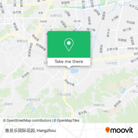 雅居乐国际花园 map
