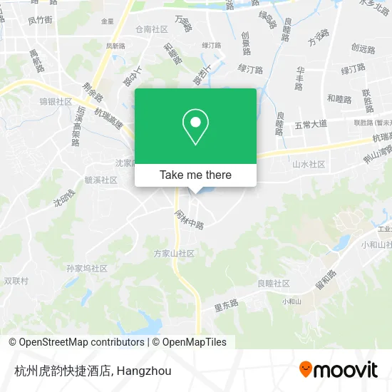 杭州虎韵快捷酒店 map