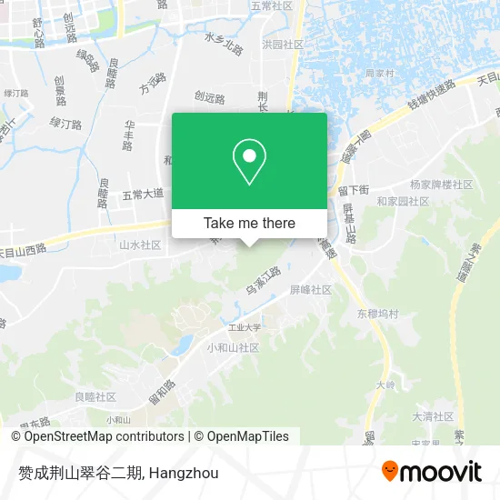赞成荆山翠谷二期 map