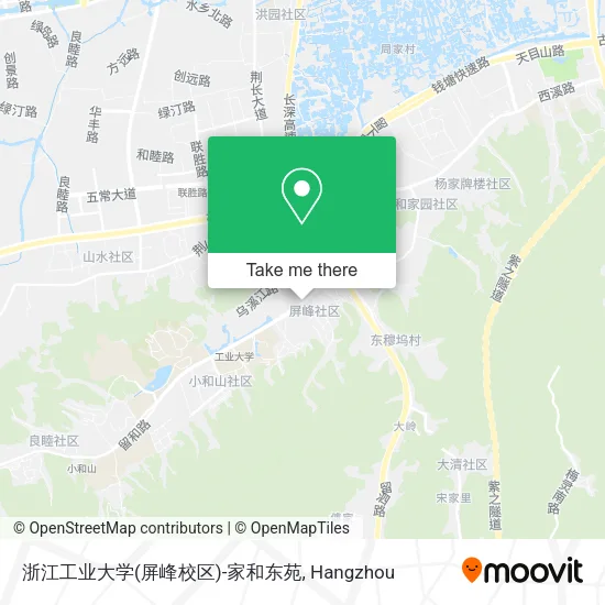 浙江工业大学(屏峰校区)-家和东苑 map