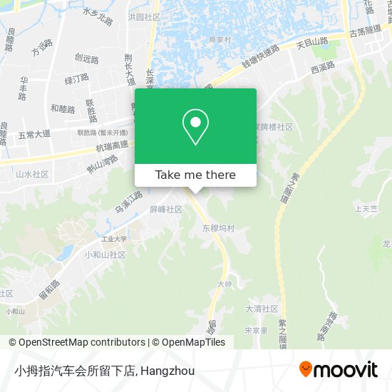 小拇指汽车会所留下店 map
