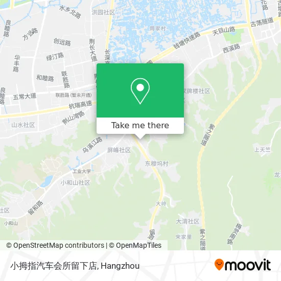 小拇指汽车会所留下店 map