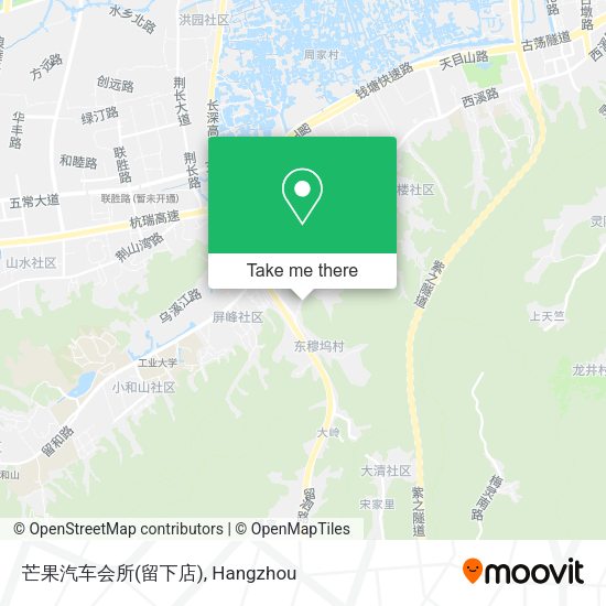 芒果汽车会所(留下店) map