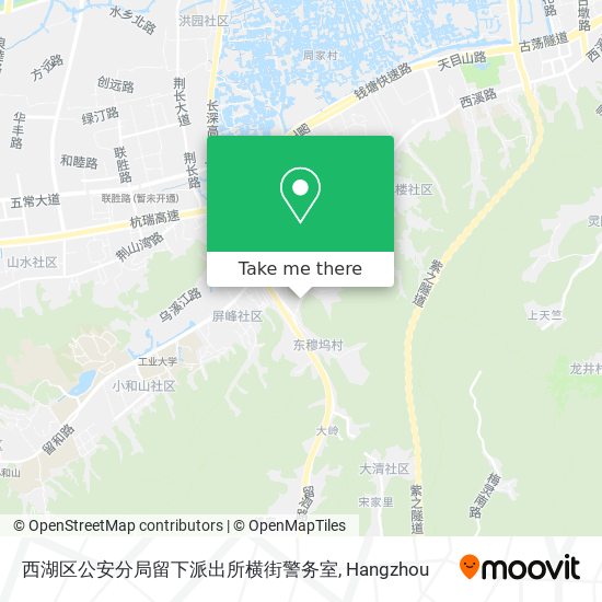 西湖区公安分局留下派出所横街警务室 map