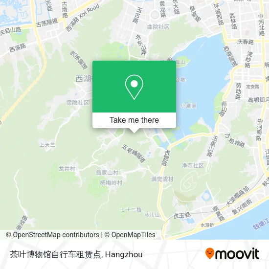 茶叶博物馆自行车租赁点 map