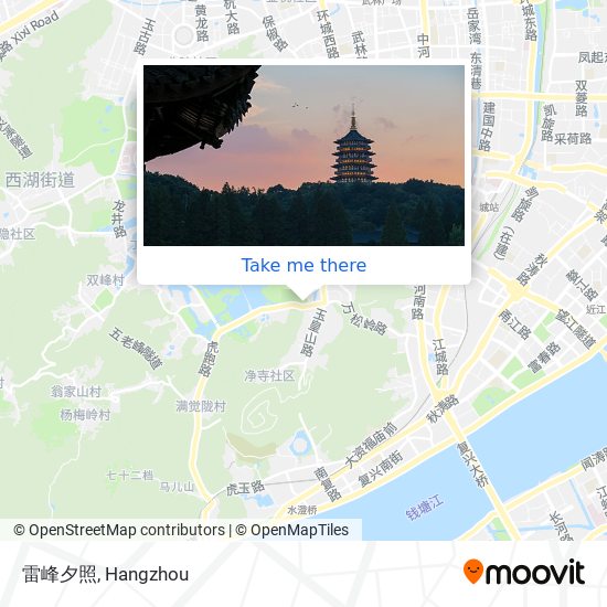 雷峰夕照 map