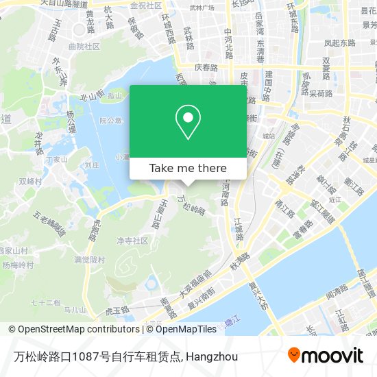 万松岭路口1087号自行车租赁点 map