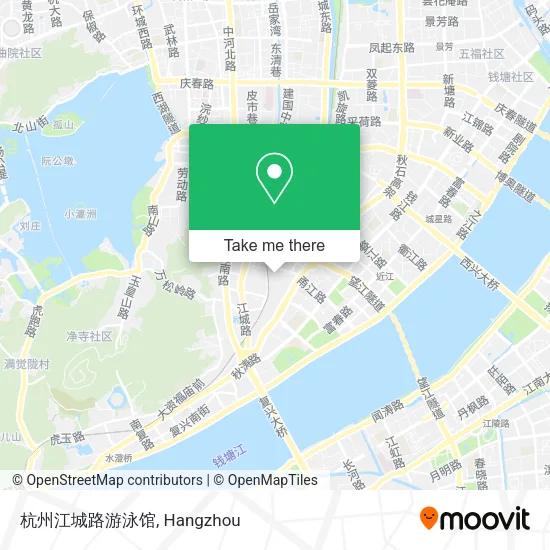杭州江城路游泳馆 map