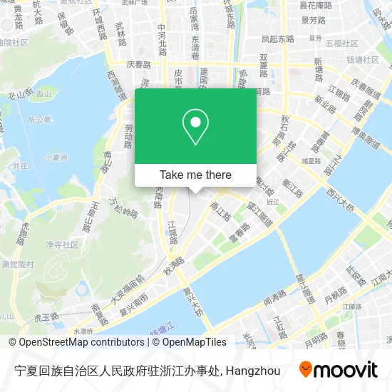 宁夏回族自治区人民政府驻浙江办事处 map