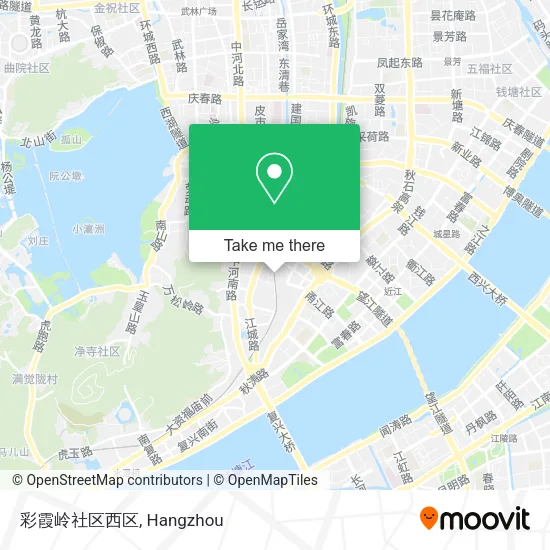 彩霞岭社区西区 map
