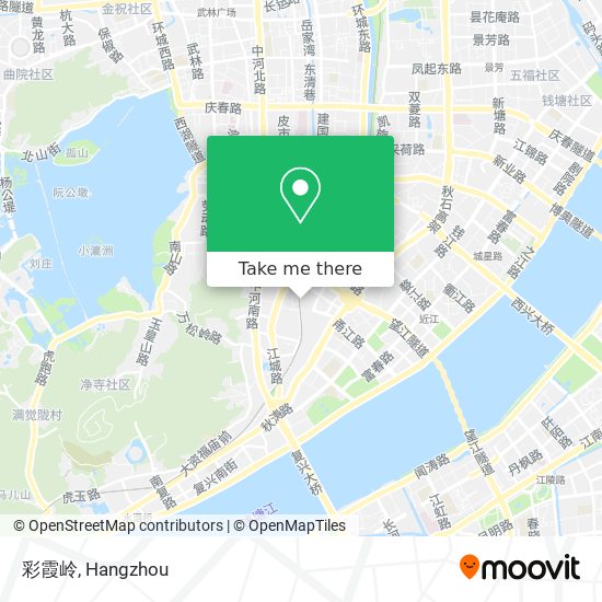 彩霞岭 map