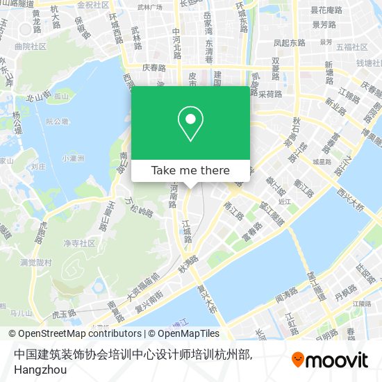 中国建筑装饰协会培训中心设计师培训杭州部 map