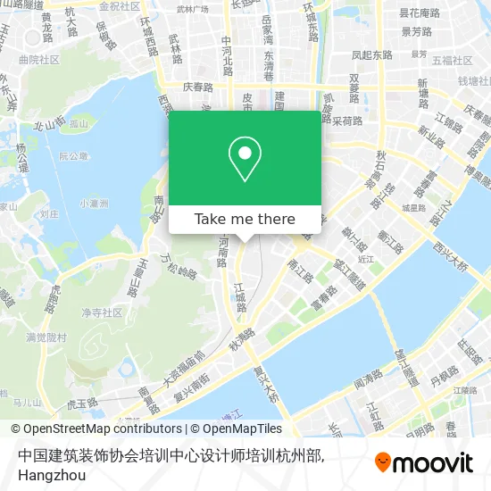 中国建筑装饰协会培训中心设计师培训杭州部 map