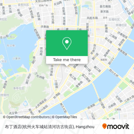 布丁酒店(杭州火车城站清河坊古街店) map