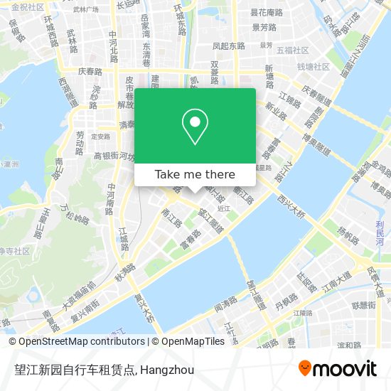 望江新园自行车租赁点 map