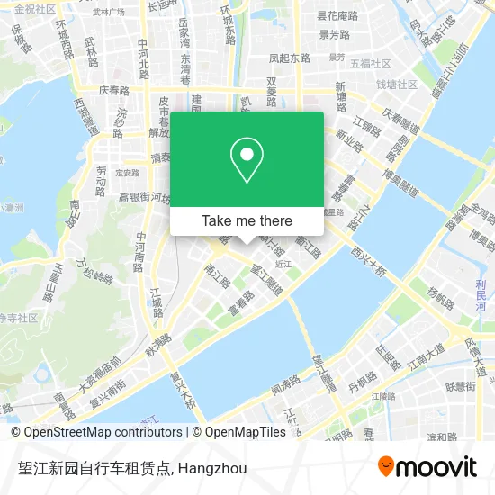 望江新园自行车租赁点 map