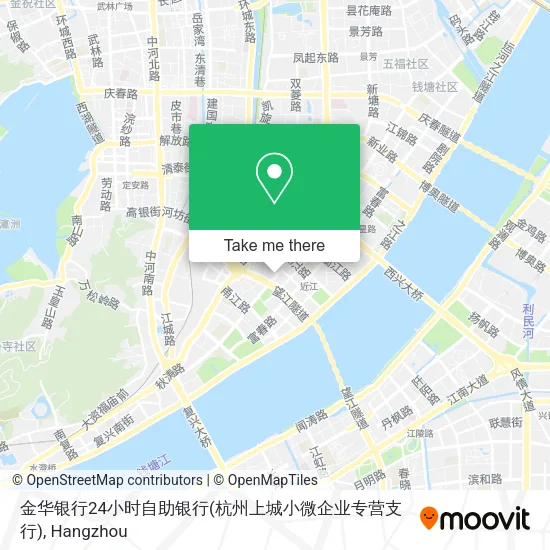 金华银行24小时自助银行(杭州上城小微企业专营支行) map