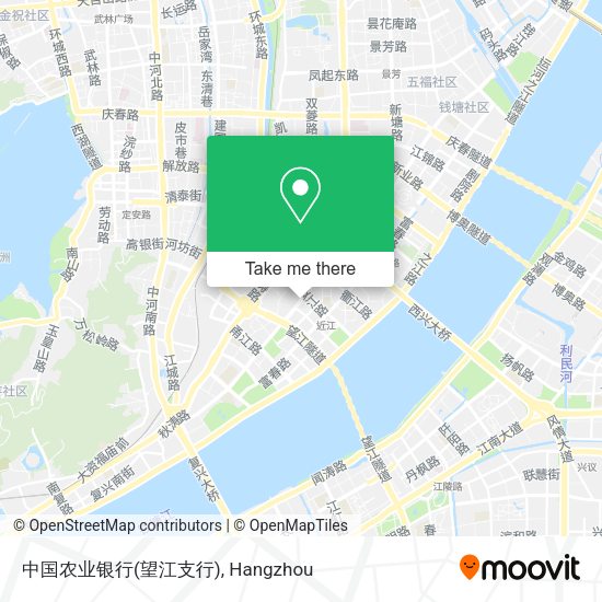 中国农业银行(望江支行) map