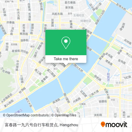 富春路一九六号自行车租赁点 map