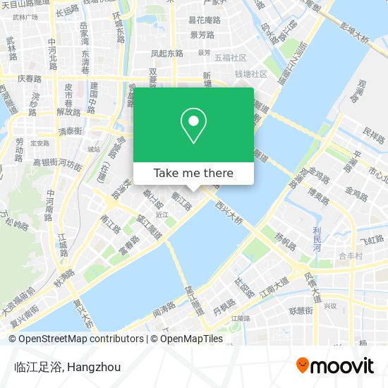 临江足浴 map