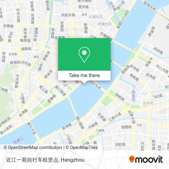 近江一苑自行车租赁点 map