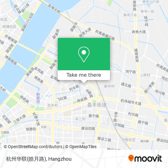 杭州华联(皓月路) map